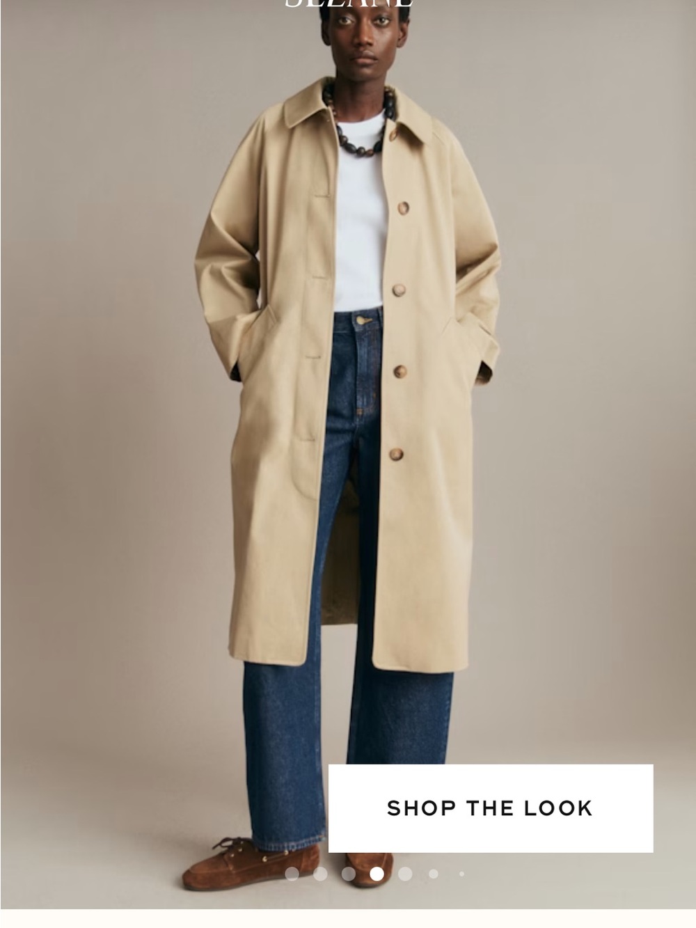 NWT Sezane Clyde Trench Coat SZ 36